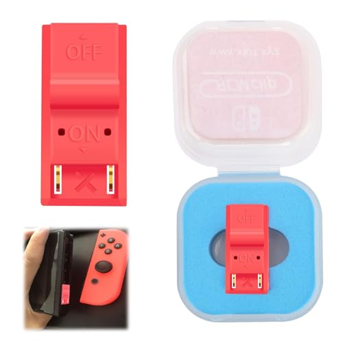 Jig para Nintendo Switch - RCM Switch - RCM Clip Switch Jig Herramienta de Accesorio de Conector Corto Joycon Herramienta de Cortocircuito - para Cambiar el Juego de Archivo GBA/FBA (Rojo)