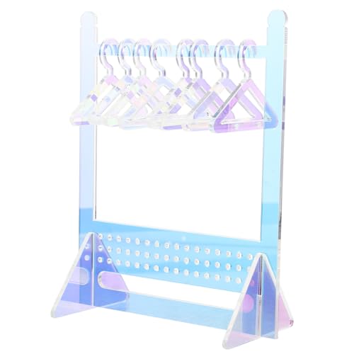 NOLITOY Soporte Transparente para Pendientes con Colgadores Exhibidor Compacto y Resistente para Organización Casa y Tienda