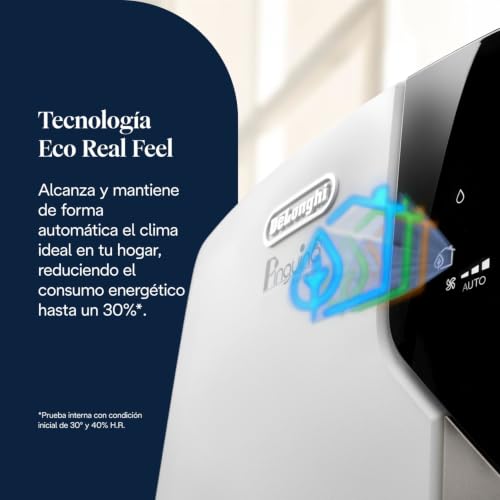 Miniatura 6 de De Longhi Pinguino Pac Ex93 Extreme Aire Acondicionado Portátil Silencioso Con Tecnología Arctic Whisper Extreme, 9.400 Btu H, 2.5 Kw, Hasta 85 M , Clase A