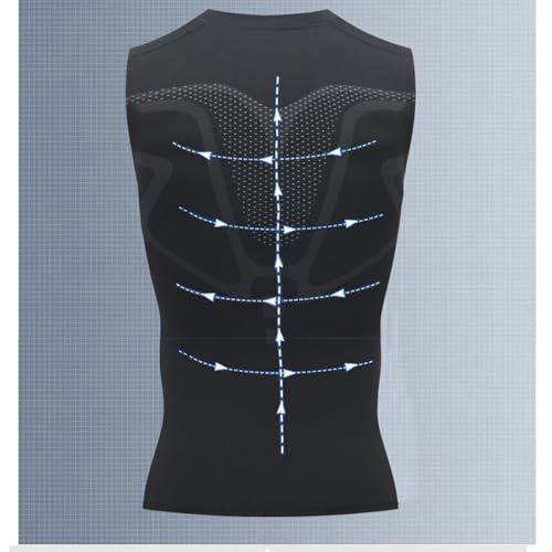 Shirt Men, V2 Sleeveless Compression Shaping Vest,Evolv V Boost Men Shirt3