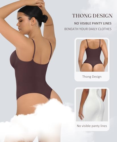 Image of FeelinGirl Shapewear Bodysuit Tummy Control for Women Seamless Body Shaper