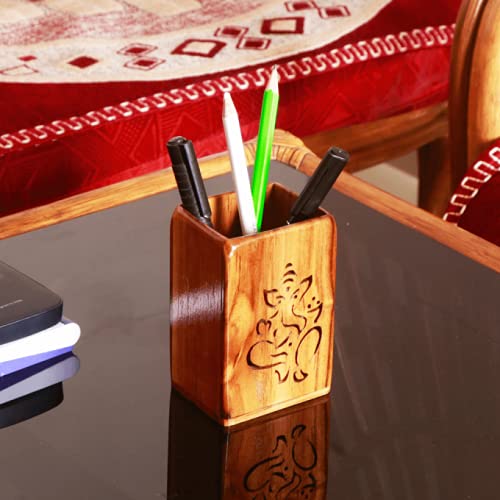 Porte-stylos en bois pour sublimer votre espace artistique ou votre table d'étude au quotidien
