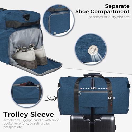 Image of Fmeida 65L Duffle Bag Foldable Travel Duffel Bags for Men Women Travel Bag