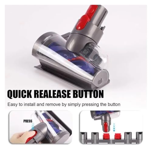 Mini cabezal de cepillo motorizado para cojines sofá compatible con Dyson V8 V11 4