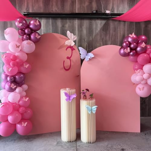 Pink Balloon Arch, Mother's Day Balloons Hot Pink Light Pearl White Latex Balloon for Girls Women Birthday Mother's Day Wedding Baby Shower Bridal Shower Bachelorette Engagement Party Decorations by Togvu - Used condition - Image 8
