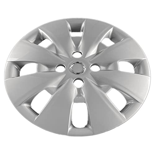 Hubcaps.com - Premium Quality 15" Silver Hubcaps / Wheel Covers Fits Toyota Yaris, Heavy Duty Construction (Set Of 4) #TOP2