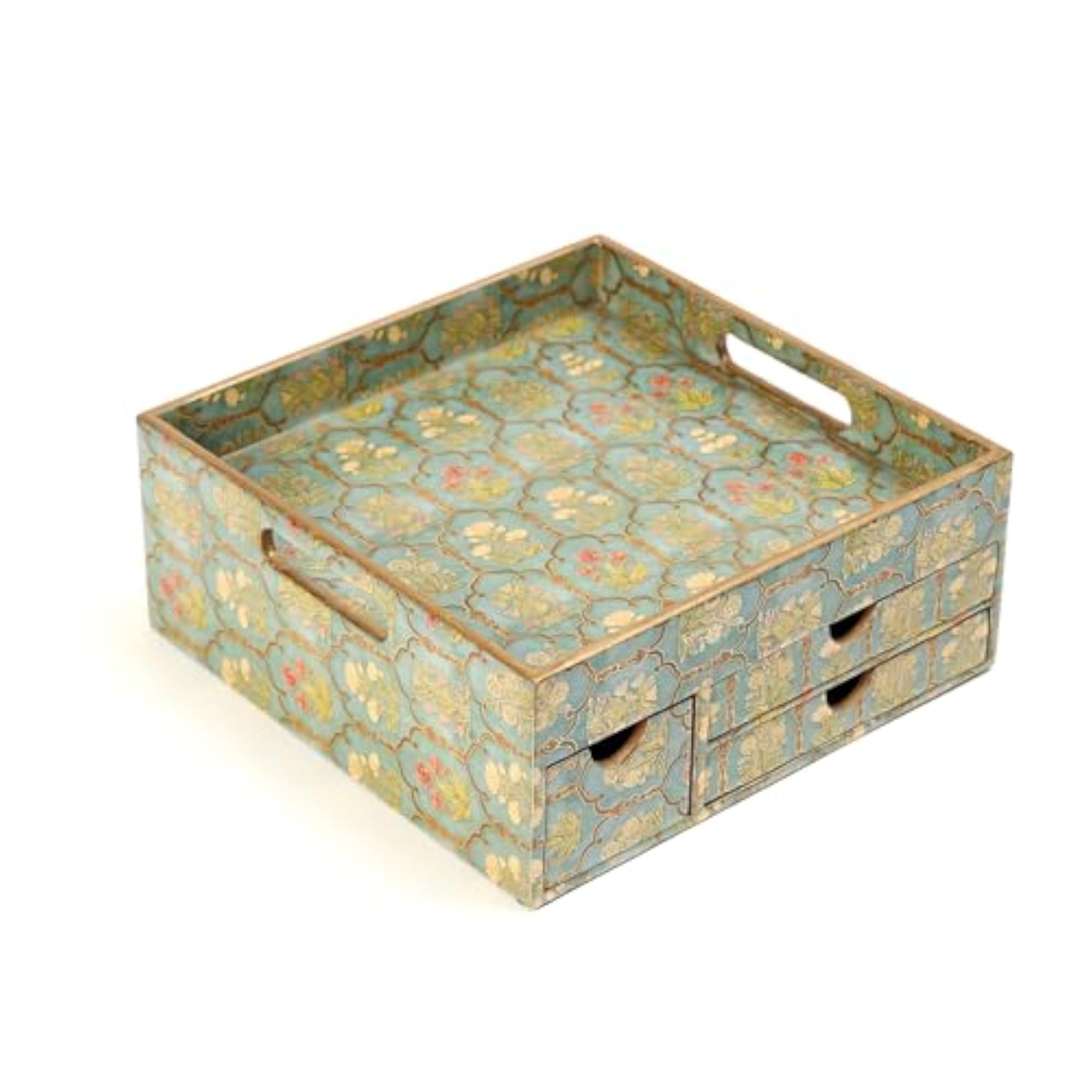 Versatile MDF Storage Tray with Three Drawers