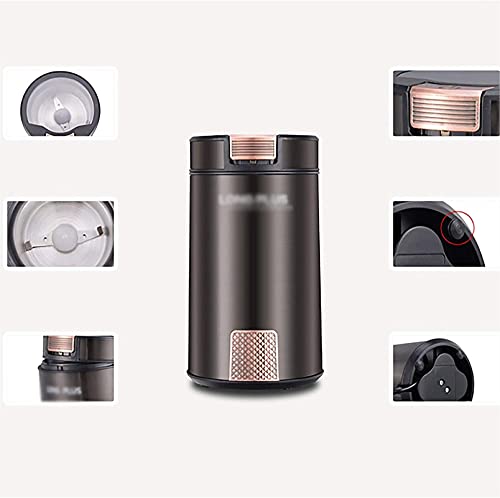 WGLL Molinillo de café eléctrico Molino de Grano Portátil Automático Grano de café Grano de Acero Inoxidable Hoja para… - Imagen 6