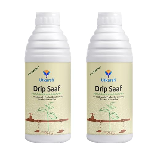 Image of Utkarsh Drip Saaf (Eco Friendly Product For Cleaning Drip System | Biodegrades Organic Stuffs in the Drips) (2 Liter; Pack of 2 of 1 Litre)