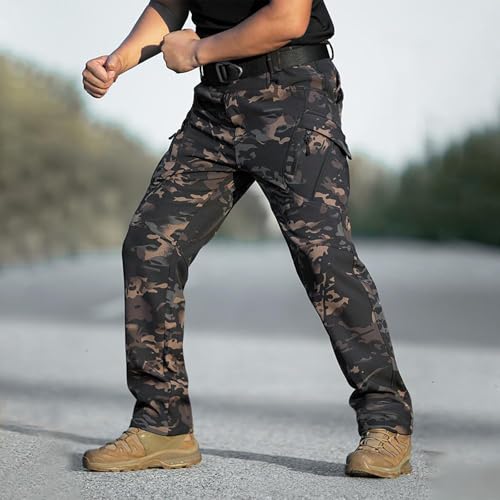 Pantalon cargo pour homme coupe slim stretch TOFOTL