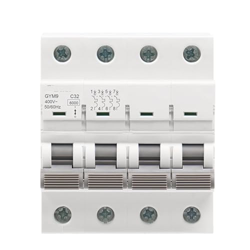 Disjoncteur rail Din GYM9 4P 25A pour sécuriser l'électricité de votre maison moderne