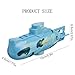 Ouhgnoh Mini RC Boat Toy Remote Control Tourist Submarine Underwater Electric Fish Tank Diving Child's Birthday Present(Blue)