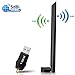 Produktbild INMUA WLAN Adapter 1200MBit/s, Dualband (5G/866Mbps + 2.4G/300Mbps) WLAN Stick mit 5dBi Antenna, USB WiFi Dongle 802.11 ac/n/g/b/a Wireless Standards, WiFi-Empfänger für Desktop/PC/Laptop/Notebook