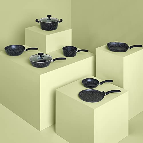 JJA 120071 Wok 28 cm Forged Aluminium + Stone Coating, Aluminium, 28 cm, Black, D. 28 x H. 8 cm - Image 4