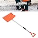 Wakects Car Snow Shovel, Ergonomischer Schneeschieber, Aluminium Abnehmbare Design Winter Schnee EIS Schaufel mit D-förmiger Griff for Car Truck Camping and Outdoor Activities,134,5 X 45 X 33 cm