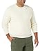 Amazon Essentials Men's Long-Sleeve Soft Touch Waffle Stitch Crewneck Sweater, Ivory, Medium