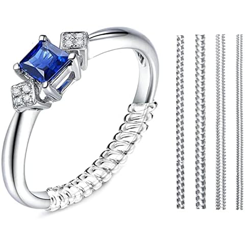 Invisible Ring Size Adjuster for Loose Rings - Ring Guard, Ring Sizer, 4 Sizes Fit Almost Any Ring. [12 Pack] Cover