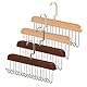 4 Stück Gürtelhalter Drehbarer Krawattenbügel Platzsparende Gürtelhalter Schrank Organizer Aufbewahrung Gürtelhalter Kleiderschrank Für Schals Für Schals, Krawatten, Gürtel,Schrank-Organizer
