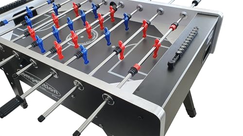 TopTable Competition Pro *** Formica/Metal Line Black w/Molded Player Kicker - Profi Fußballtisch mit geformten Puppen – Bild 4