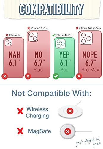 Smartish Iphone 14 Pro Wallet Case - Wallet Slayer Vol. 1 [Slim + Protective] Credit Card Holder - Flirty Flowers #TOP4