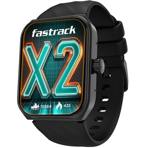 Fastrack New Limitless X2 Smart Watch, 1.91' UltraVU with Rotating Crown, 60 Hz Refresh Rate, Advanced Chipset, SingleSync BT Calling, 100+ Sports Mode &...