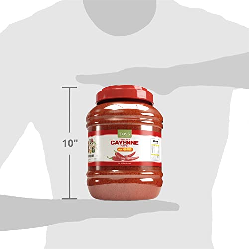 Toss Extra Hot Red Ground Cayenne Pepper 60,000 H.u. 6 Lb Commercial Kitchen Size Bulk Spice #TOP2