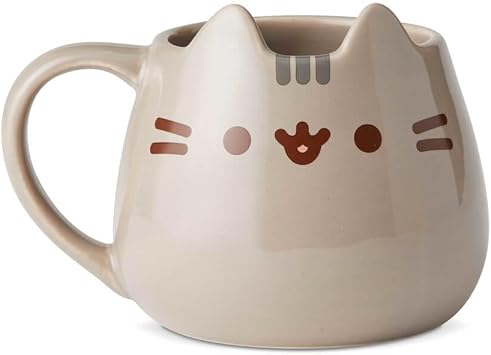 Enesco 6002676 Name is Mud Pusheen Sculpted Mug, 16 oz., Multicolor
