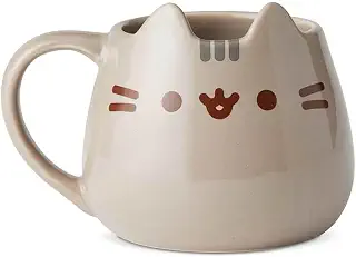 Enesco 6002676 名前 is Mud "Pusheen Sculpted Mug、16オンス、マルチカラー