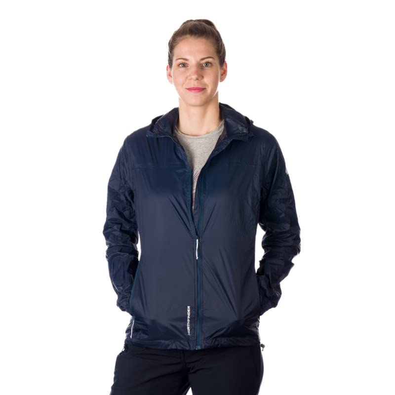 NORTHFINDER Regenjacke Damen, ultraleichte Fahrradjacke Wasserdicht Atmungsaktiv 5000 mm, Faltbare Windjacke, Regenjacken, Funktionsjacke, Windbreaker NORTHCOVER