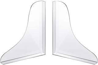 2 protectores de salpicaduras de ducha, protectores de esquina extraíbles para bañera, barrera de agua transparente para lavabo de bañera