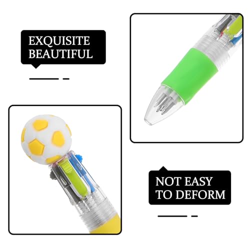 Bolígrafo de fútbol ergonómico con tinta de 4 colores para escolares 3