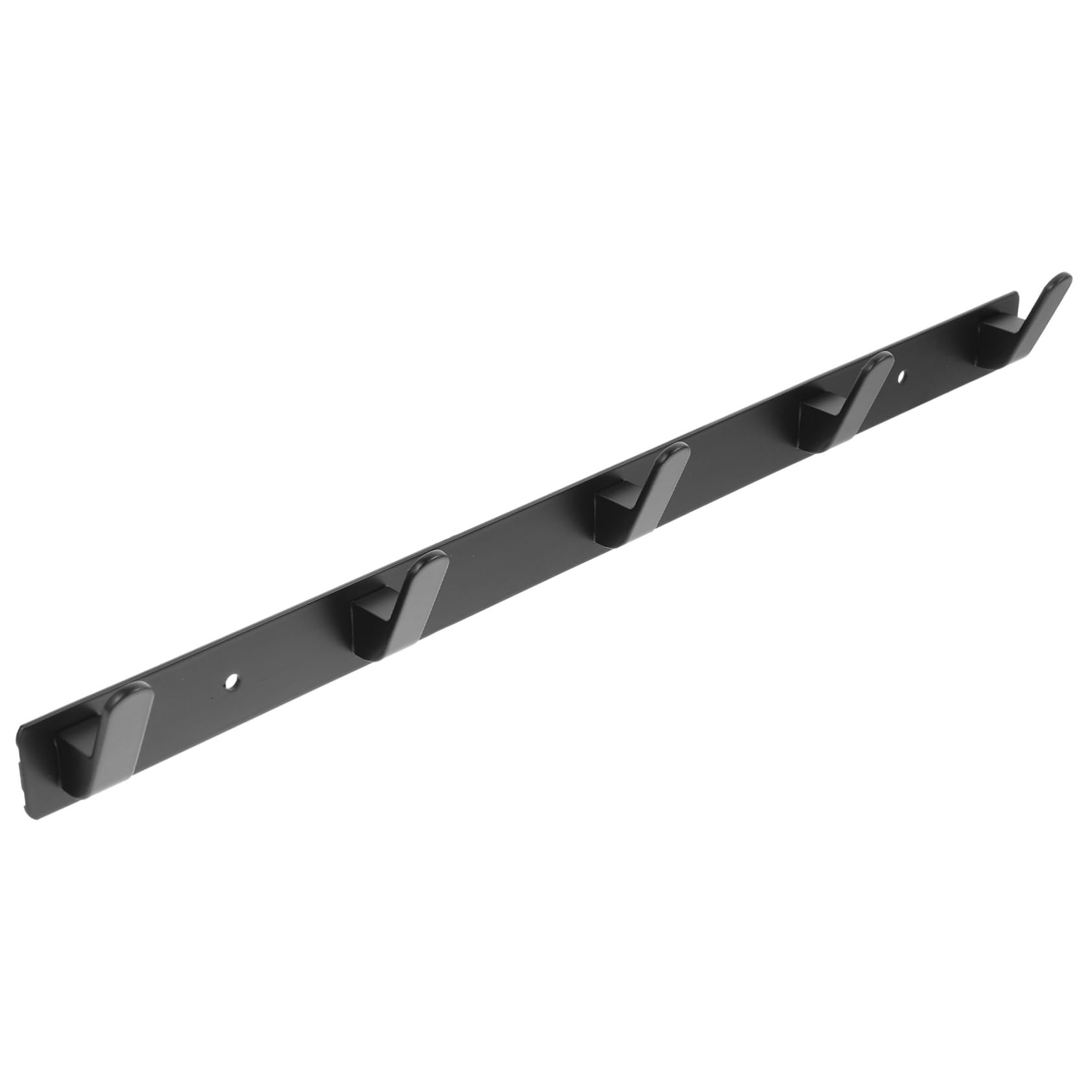 Didiseaon 5 Piezas Perchero De Aluminio Perchero De Pared Organizador De Ganchos Para Armario Ganchos De Puerta Estante De Gancho Flotante Estante De Gancho Colgante Repicar Black Aluminio
