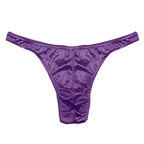 MIERSIDE Men's Satin Stretch Support Satin Bikini Brief G-string 12 pcs/pack2