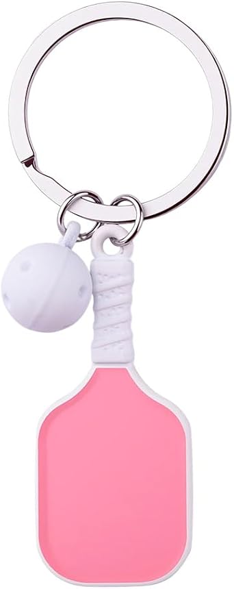 Pickleball Keychain Charm for Women Pickleball Christmas Gifts for Men Girls Birhthday Gift for Pickle Ball Lovers
