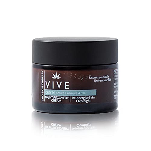 VIVE SkinCare Therapy - Night Cream Recovery - 50ml - Anti-Blemish Treatment - Face Cream for Mature Skin - Face Moisturizer - Face Cream for Dry Skin
