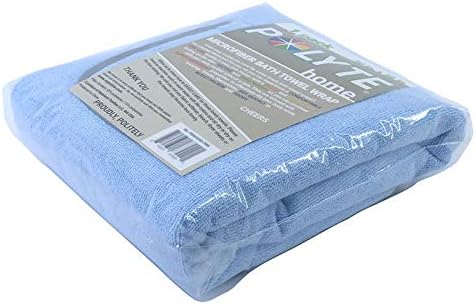 POLYTE Quick Dry Microfibre Bath Towel Body Wrap for Women with Hair Towel Wrap, One Size (Blue)