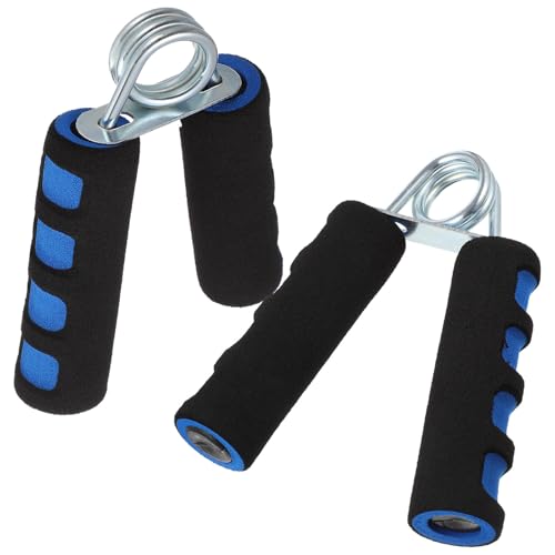 FUOYLOO Pinzas de Mano Agarre Pesado Mangos de Acero, Fortalecedor de Manos para Adultos, Par de Empuñaduras Ergonómicas para Ejercicio de Antebrazo y Muñeca, Entrenamiento Portátil