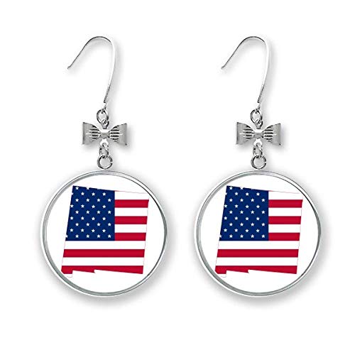 Boucles d'oreilles pendantes drapeau Amérique bijoux motifs étoiles pour femme