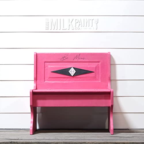 Real Milk Paint, Wood Paint For Furniture, Matte Paint For Cabinets, Walls, Brick, And Stone, Water Based Organic, No Voc, Sweetheart, 1 Oz. Sample #TOP3