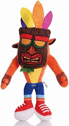 Sane Trilogy Crash Bandicoot Plush Toys, Aku Aku Stuffed Doll, Gifts for Game Fans - 10” B