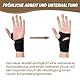 INDEEMAX 1 Paar Kupfer Handgelenk Bandagen für Männer und Damen, Handgelenkbandage für Karpaltunnel, Schmerzlinderung, Arthritis, Einstellbare Kompression Bandage Handgelenk für Linke Rechte Hand