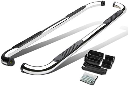 3 Inches Side Step Nerf Bar Running Boards Compatible with Yukon XL Suburban Avalanche 1500 Crew Cab 00-14, Stainless Steel, Polished Chrome