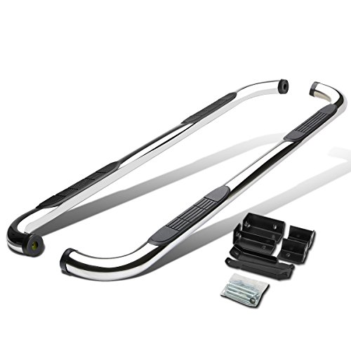 3 Inches Side Step Nerf Bar Running Boards Compatible With Yukon Xl Suburban Avalanche 1500 Crew Cab 00-14, Stainless Steel, Polished Chrome #TOP5