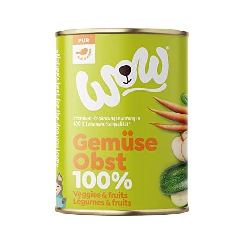 WOW PUR Nassfutter 100% Gemüse & Obst 6x400g Cover
