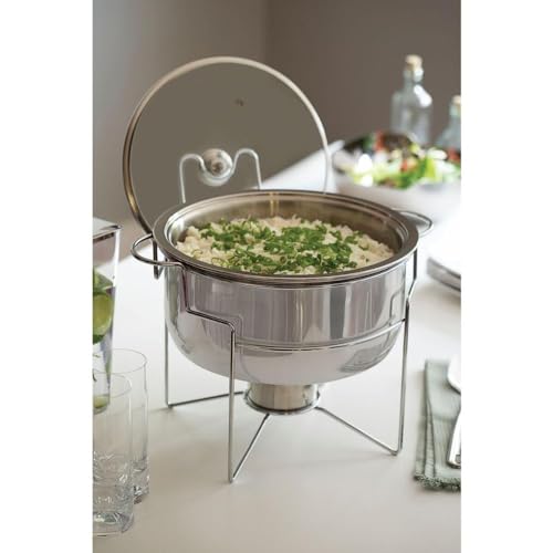 Rechaud Banho-maria Tramontina Em Aço Inox 7 L Com Fogareiro Tramontina Inox Rechaud Aco Inox B.mari