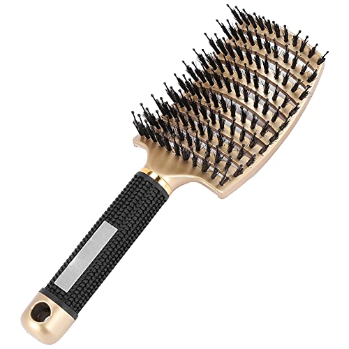 Pyatofyy Wild varken haarborstel, gebogen en ontluchtt, ontsnapping, haarborstel voor vrouwen, dik, dun krullend haar, cadeauset, 1 stuks Cover