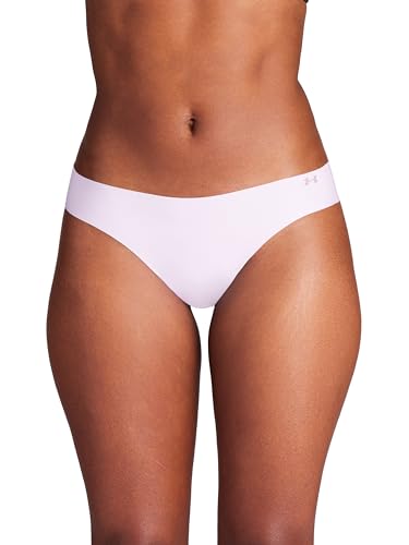 Image of Under Armour Women's 3-pack Pure Stretch No Show Thong Underwear, All-day Comfort & Ultra-soft Fit