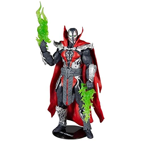 Statuetta Mortal Kombat 11: Questa action figure da collezione McFarlane Malefik Spawn è incredibilmente dettagliata, progettata con ultra-articolazione e basata sul Videogioco Mortal Kombat 11
