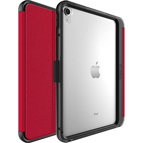 OtterBox Symmetry Folio Hülle für iPad 10. gen 2022, 11.gen 2025 (A16), stoßfeste, sturzsichere, dünne Schutzhülle, nach Militärstandard getestet, Rot
