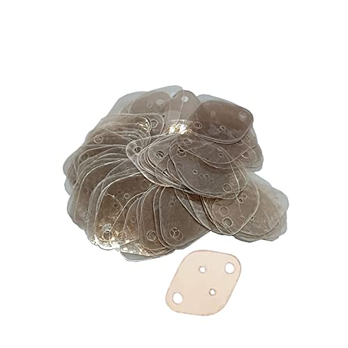 YEGAFE 100PCS to-3 Sheets Oval Insulation Pad Sheet Mica Insulator Pads-Thermal Insulation to-3 Gold-Sealed Tube mica Sheets 43x30x0.12mm (1.7x1.18x0.004in)